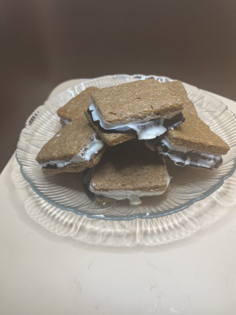 A Tempting Display of S’Mores on a Plate