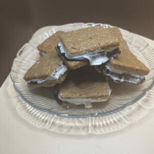 A Tempting Display of S’Mores on a Plate